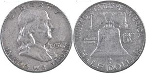 1/2 Dólar Estados Unidos de América (1776 - ) Plata Franklin D. Roosevelt (1882-1945)