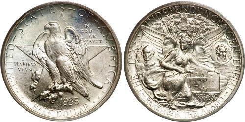 1/2 Dólar Estados Unidos de América (1776 - ) Plata 