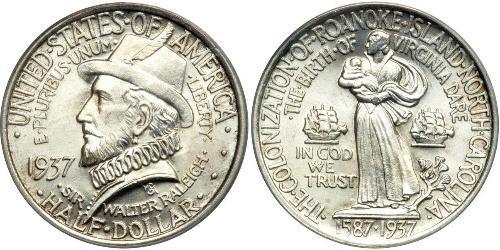 1/2 Dólar Estados Unidos de América (1776 - ) Plata 