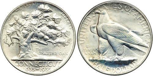 1/2 Dólar Estados Unidos de América (1776 - ) Plata 