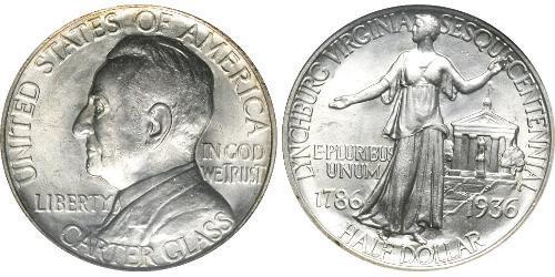 1/2 Dólar Estados Unidos de América (1776 - ) Plata 