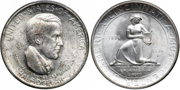 1/2 Dólar Estados Unidos de América (1776 - ) Plata 