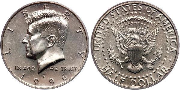 1/2 Dólar Estados Unidos de América (1776 - ) Plata John Fitzgerald Kennedy (1917-1963)