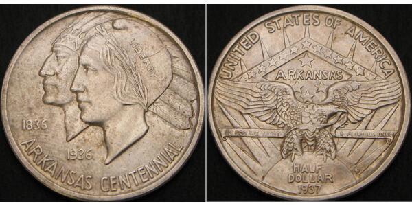 1/2 Dólar Estados Unidos de América (1776 - ) Plata 