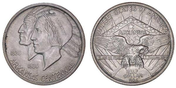 1/2 Dólar Estados Unidos de América (1776 - ) Plata 