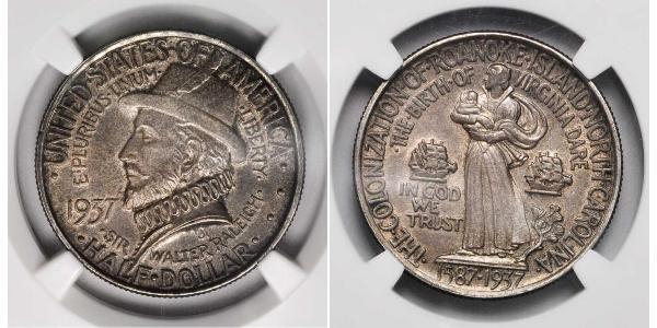 1/2 Dólar Estados Unidos de América (1776 - ) Plata 