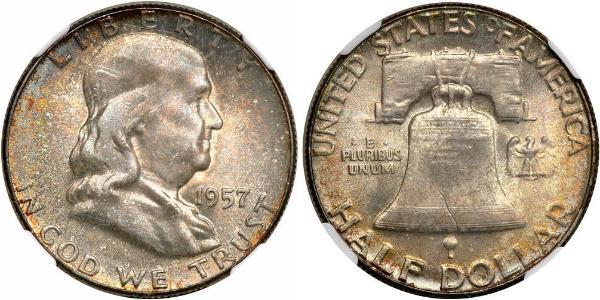 1/2 Dólar Estados Unidos de América (1776 - ) Plata Franklin D. Roosevelt (1882-1945)