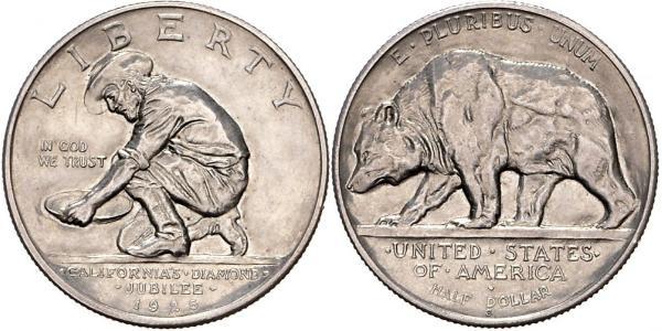 1/2 Dólar Estados Unidos de América (1776 - ) Plata 
