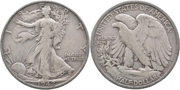 1/2 Dólar Estados Unidos de América (1776 - ) Plata 