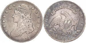 1/2 Dólar / 50 Cent Estados Unidos de América (1776 - ) Plata 