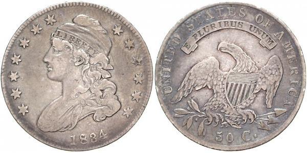 1/2 Dólar / 50 Cent Estados Unidos de América (1776 - ) Plata 