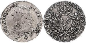 1/2 Ecu Kingdom of France (843-1791) Argent Louis XVI de France (1754 - 1793)