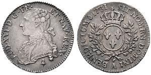 1/2 Ecu Kingdom of France (843-1791) Argent Louis XVI de France (1754 - 1793)