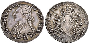 1/2 Ecu Kingdom of France (843-1791) Argent Louis XVI de France (1754 - 1793)