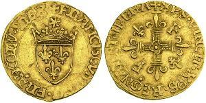 1/2 Ecu Kingdom of France (843-1791) Or François Ier de France (1494 - 1547)