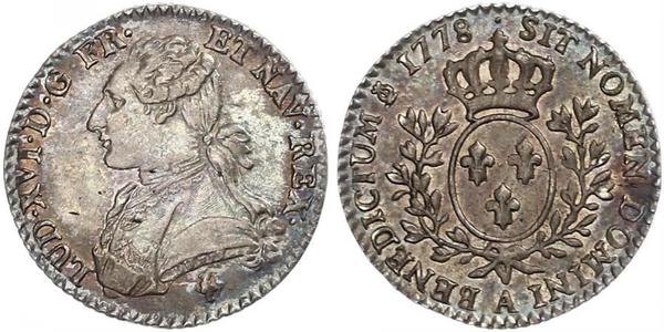 1/2 Ecu Kingdom of France (843-1791) Silber Ludwig XVI (1754 - 1793)