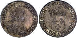 1/2 Ecu Kingdom of France (843-1791) Silver Louis XIV (1638-1715)