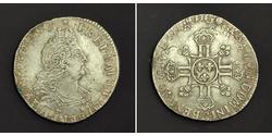 1/2 Ecu Kingdom of France (843-1791) Silver Louis XIV (1638-1715)