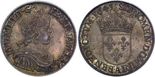 1/2 Ecu Kingdom of France (843-1791) Silver Louis XIV (1638-1715)