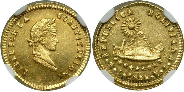 1/2 Escudo Bolivia Gold 