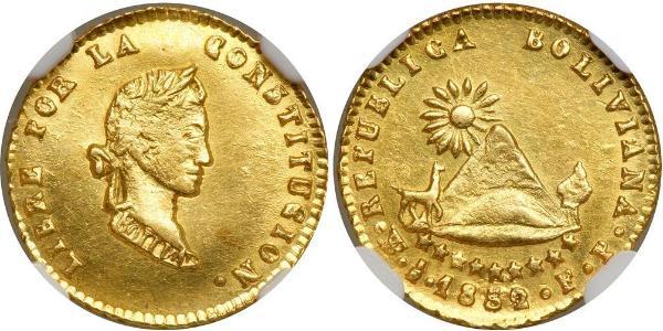 1/2 Escudo Bolivia Gold 