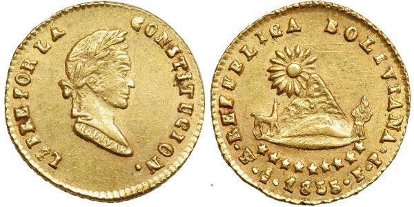 1/2 Escudo Bolivia Gold 