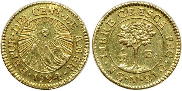 1/2 Escudo Guatemala Gold 