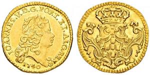 1/2 Escudo Kingdom of Portugal (1139-1910) Gold John V of Portugal (1689-1750)