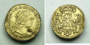 1/2 Escudo Kingdom of Portugal (1139-1910) Gold Johann V. von Portugal (1689-1750)