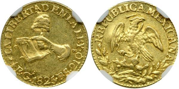 1/2 Escudo Second Federal Republic of Mexico (1846 - 1863) Gold 