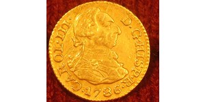 1/2 Escudo Spanisches Kolonialreich (1700 - 1808) Gold Karl III. von Spanien (1716 -1788)