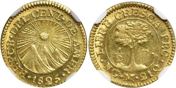 1/2 Escudo Guatemala Or 
