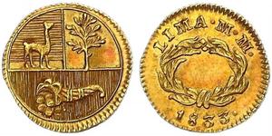 1/2 Escudo Pérou Or 