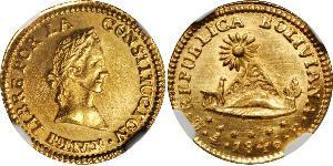 1/2 Escudo Bolivia Oro 