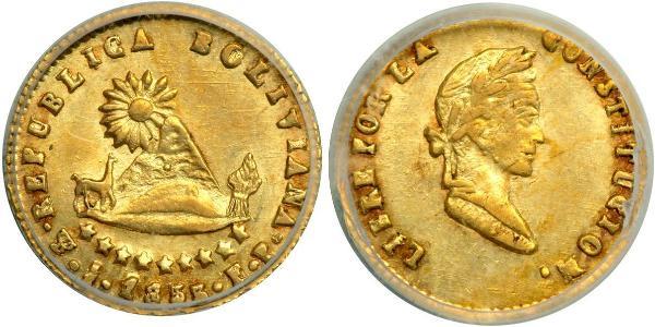 1/2 Escudo Bolivia Oro 