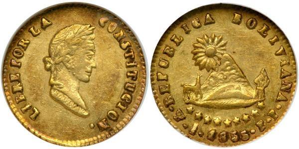 1/2 Escudo Bolivia Oro 