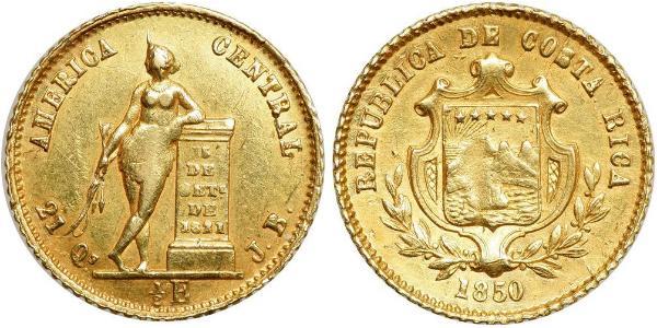 1/2 Escudo Costa Rica Oro 