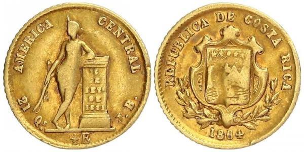 1/2 Escudo Costa Rica Oro 