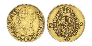 1/2 Escudo Imperio español (1700 - 1808) Oro Carlos III de España (1716 -1788)