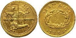 1/2 Escudo 秘鲁 金 