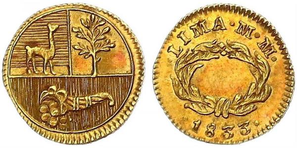 1/2 Escudo 秘鲁 金 