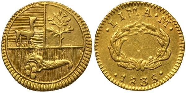 1/2 Escudo 秘鲁 金 