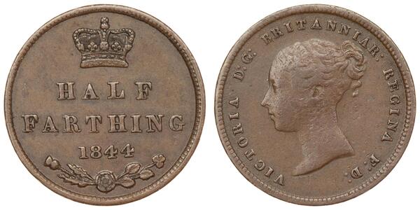 1/2 Farthing Vereinigtes Königreich von Großbritannien und Irland (1801-1922) Bronze Victoria (1819 - 1901)