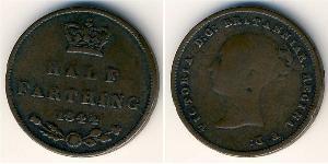 1/2 Farthing Regno Unito di Gran Bretagna e Irlanda (1801-1922) Bronzo Vittoria (1819 - 1901)