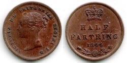 1/2 Farthing 大不列颠及爱尔兰联合王国 (1801 - 1922) 青铜 维多利亚 (英国君主)