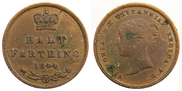 1/2 Farthing 大不列颠及爱尔兰联合王国 (1801 - 1922) 青铜 维多利亚 (英国君主)