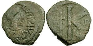 1/2 Follis Imperio bizantino (330-1453) Bronce Justino I (450-527)