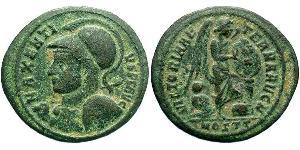 1/2 Follis Imperio romano de Occidente (285-476) Bronce Majencio (278-312)