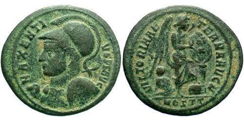 1/2 Follis Imperio romano de Occidente (285-476) Bronce Majencio (278-312)