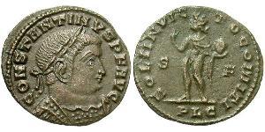 1/2 Follis Empire romain (27BC-395) Bronze Constantin I (272 - 337)